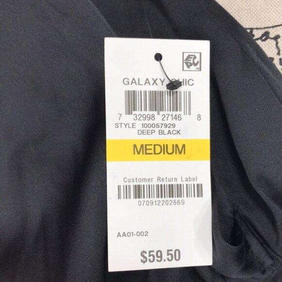 Bar III Faux-Wrap Tie-Waist Top - Picture 6 of 6